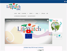 Tablet Screenshot of lifewatch.eu